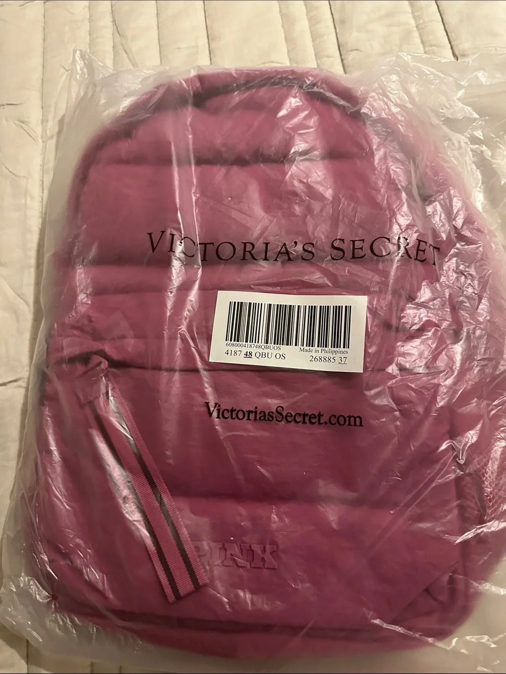 PINK Victoria Secret Quilted Puffer Backpack NWT